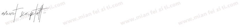 amoret scriptalt字体转换